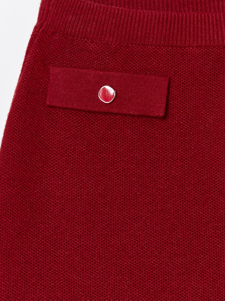 короткая вязаная юбка для девочек из россии вид сбоку