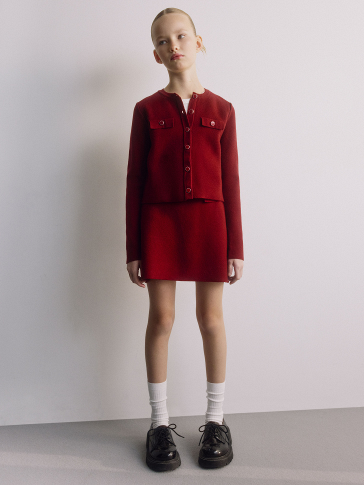 Короткая вязаная юбка SELA для девочек, арт. 32301