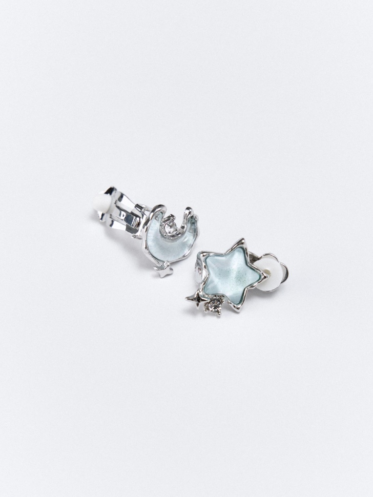 серьги клипсы для девочек от бренда sela вид слева