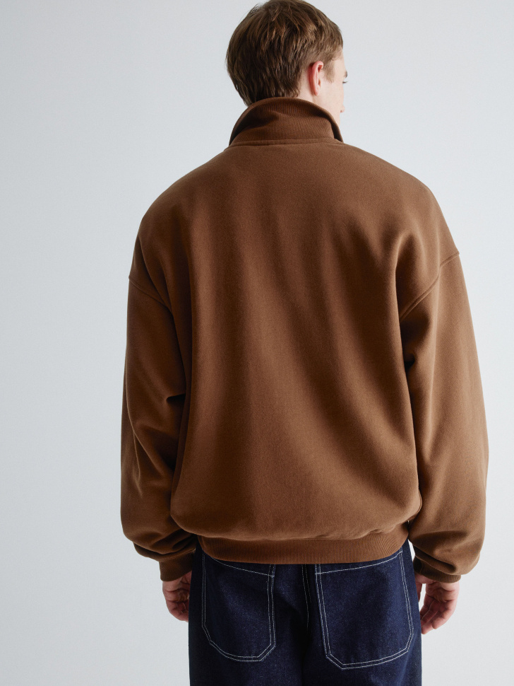 свитшот оверсайз с воротником-стойкой 4610517156617 купить с доставкой