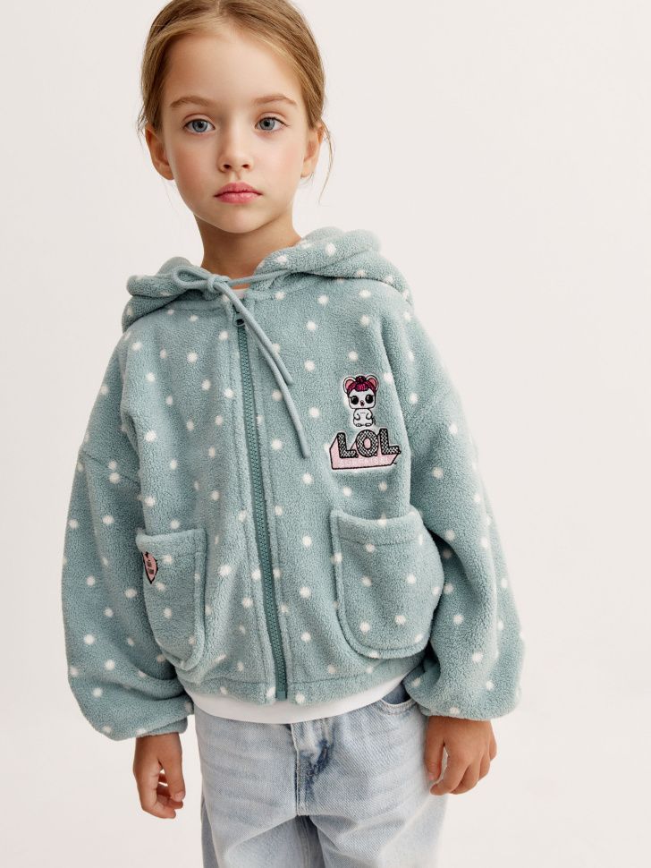 Флисовая толстовка для девочек из коллекции SELA × L.O.L.