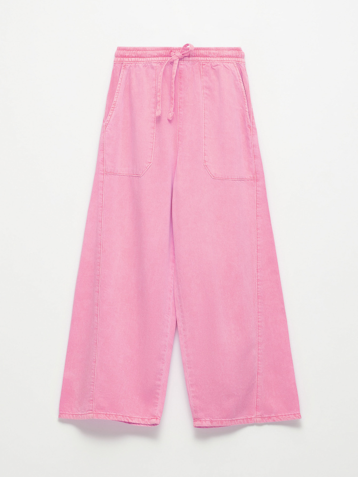 Широкие брюки для девочек (розовый, 122) от Sela