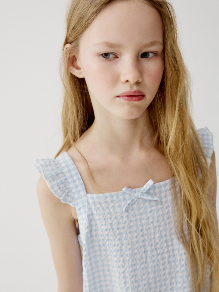 ночная сорочка из хлопка для девочек из россии вид сбоку