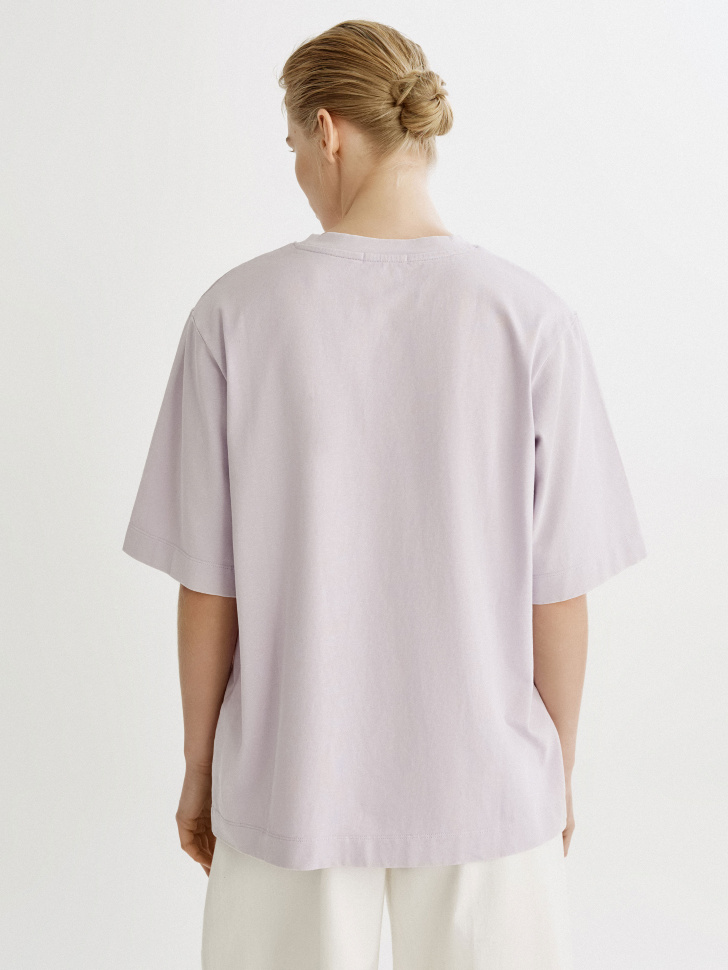 футболка оверсайз с кислотной стиркой по цене 1799 руб вид справа