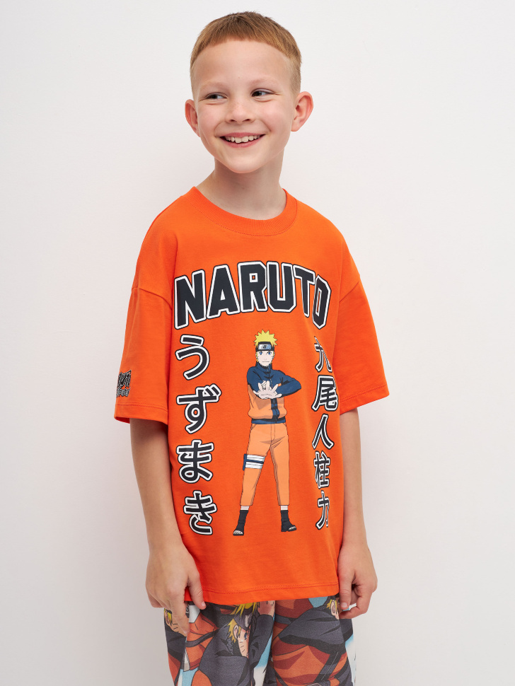 

Детская футболка оверсайз с принтом Naruto