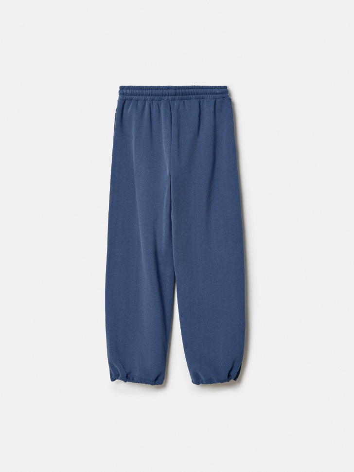 трикотажные брюки с утяжками по низу для мальчиков из россии вид сбоку