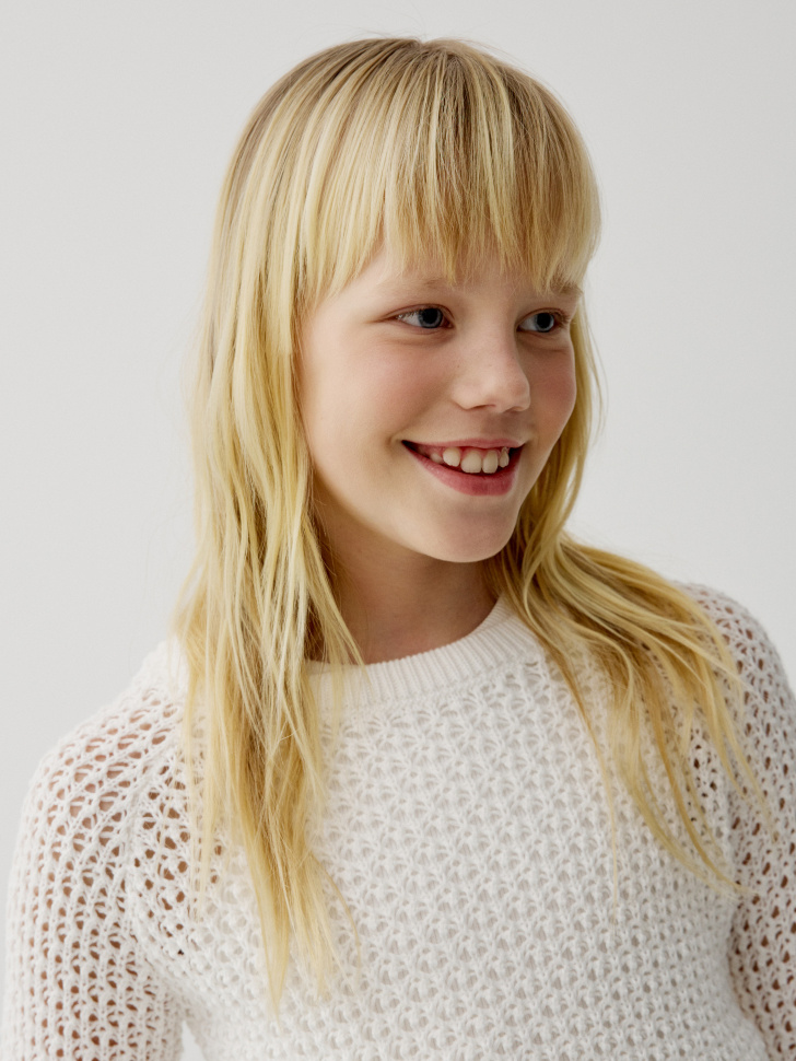 джемпер сетка со шнуровкой для девочек по цене 2299 руб вид справа