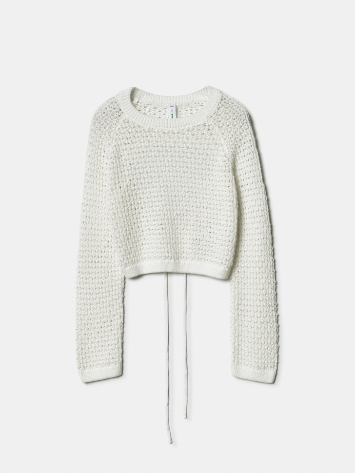 джемпер сетка со шнуровкой для девочек из россии вид сбоку