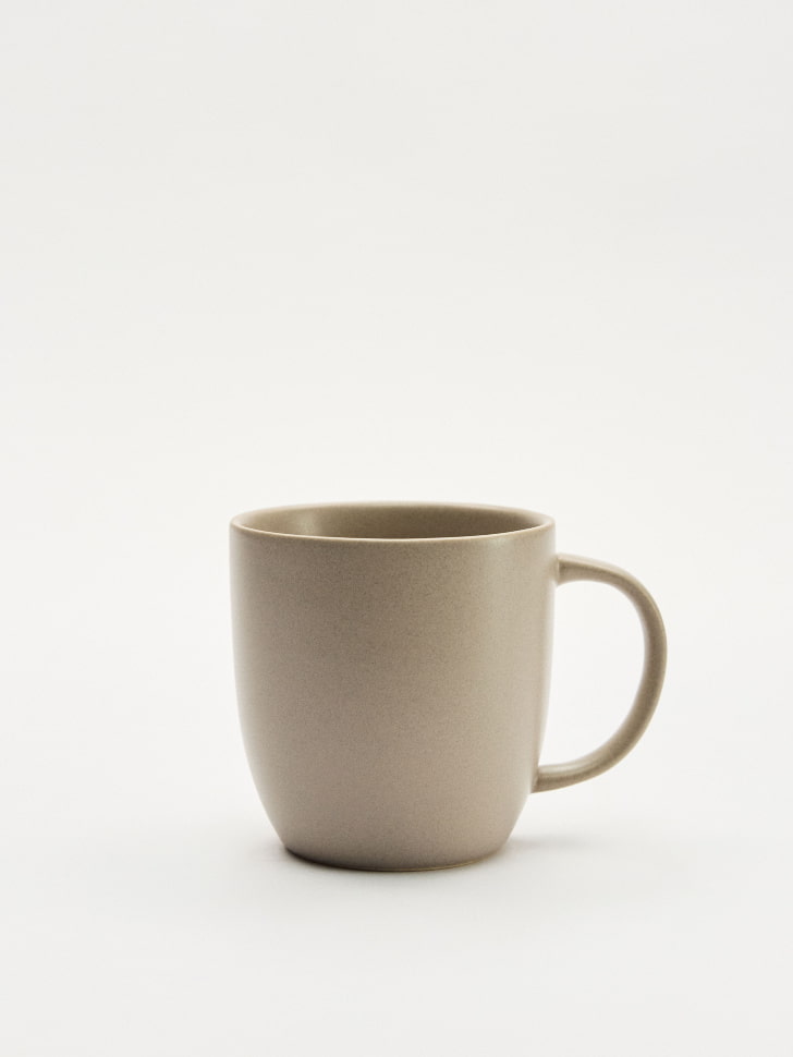 Керамическая кружка, бежевый, арт. 001