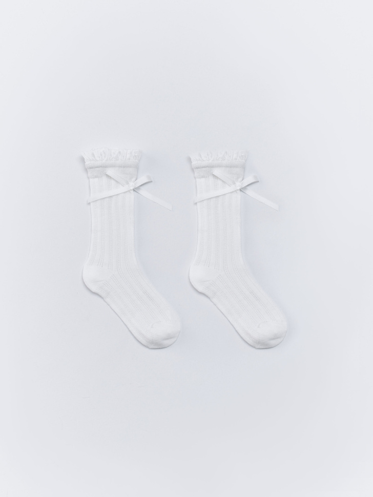 высокие ажурные носки для девочек 4610517096876 фотография