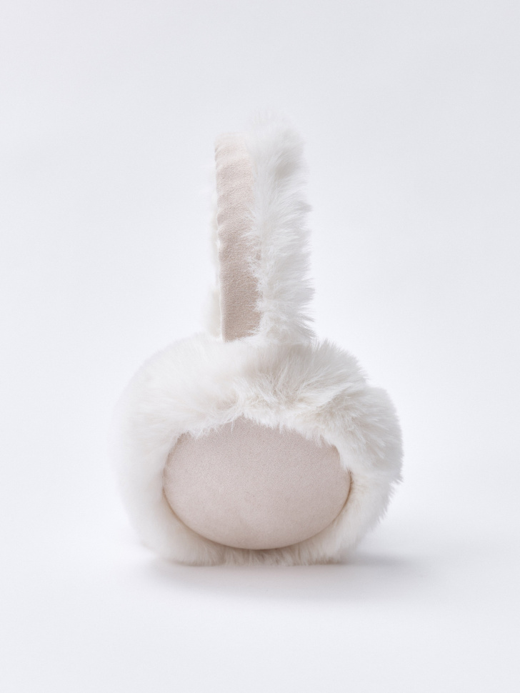 утепленные меховые наушники для девочек от бренда sela вид слева