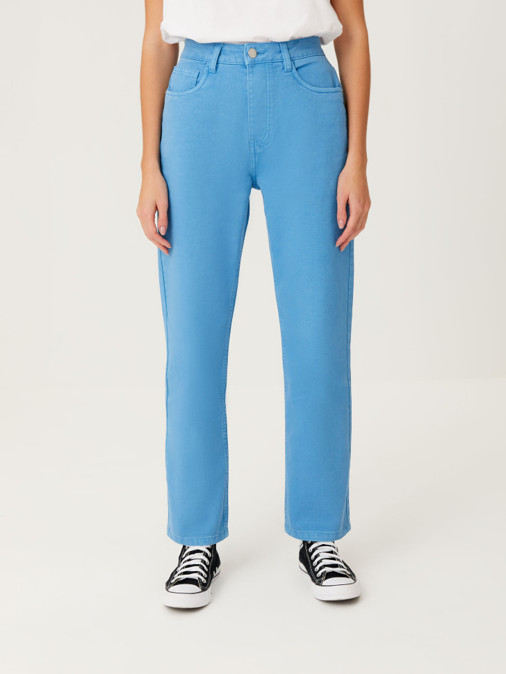 Цветные прямые джинсы (голубой, XXS) от Sela
