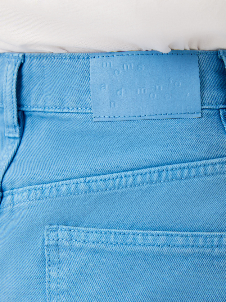 Цветные прямые джинсы (голубой, M) от Sela