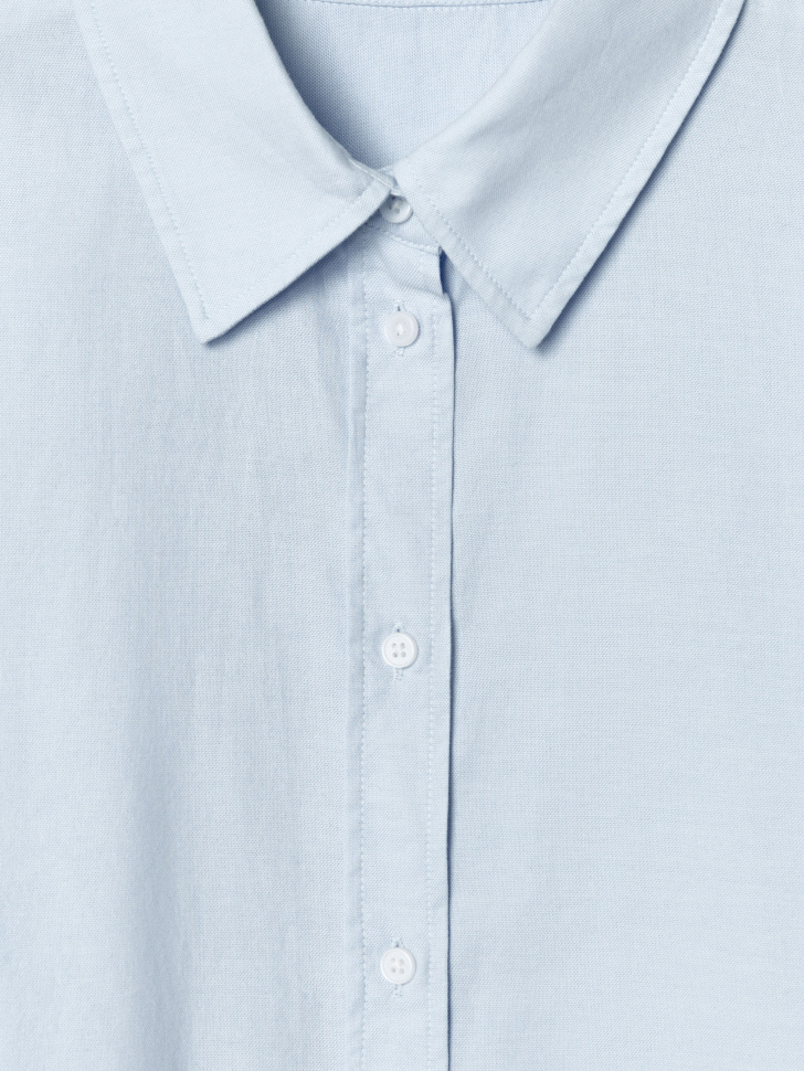 рубашка свободного кроя от бренда sela вид слева