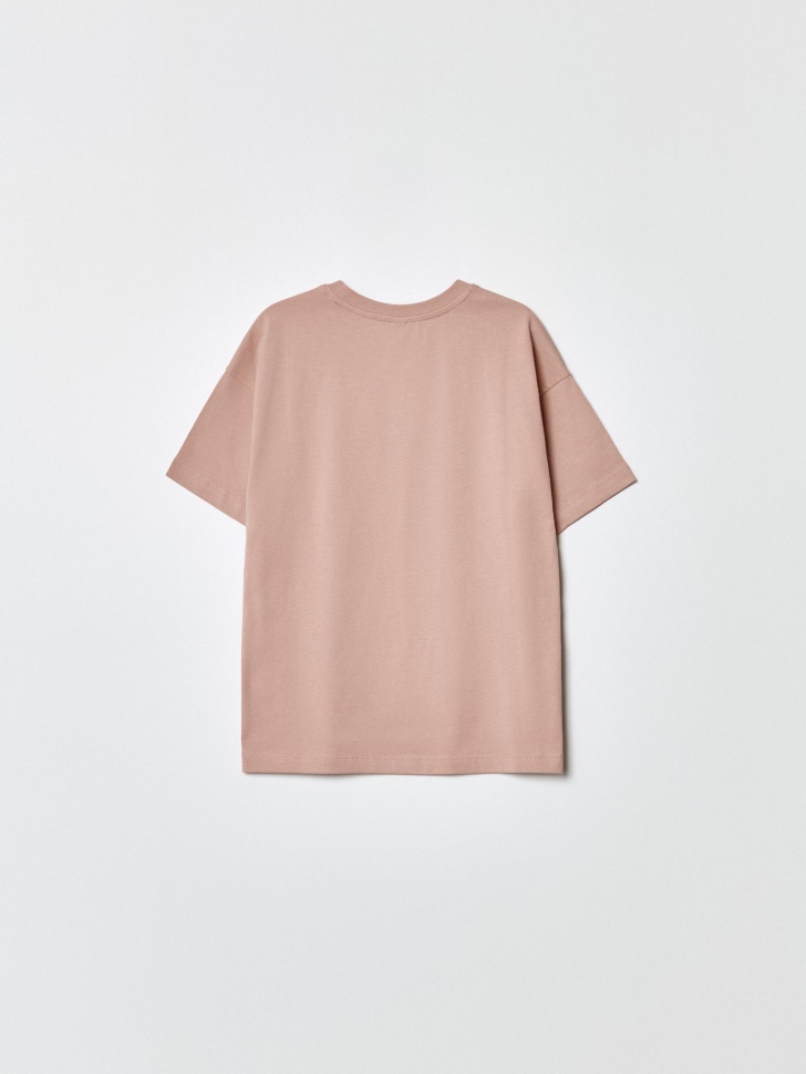 футболка оверсайз с принтом для девочек от бренда sela вид слева