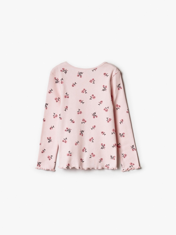 лонгслив с принтом для девочек от бренда sela вид слева