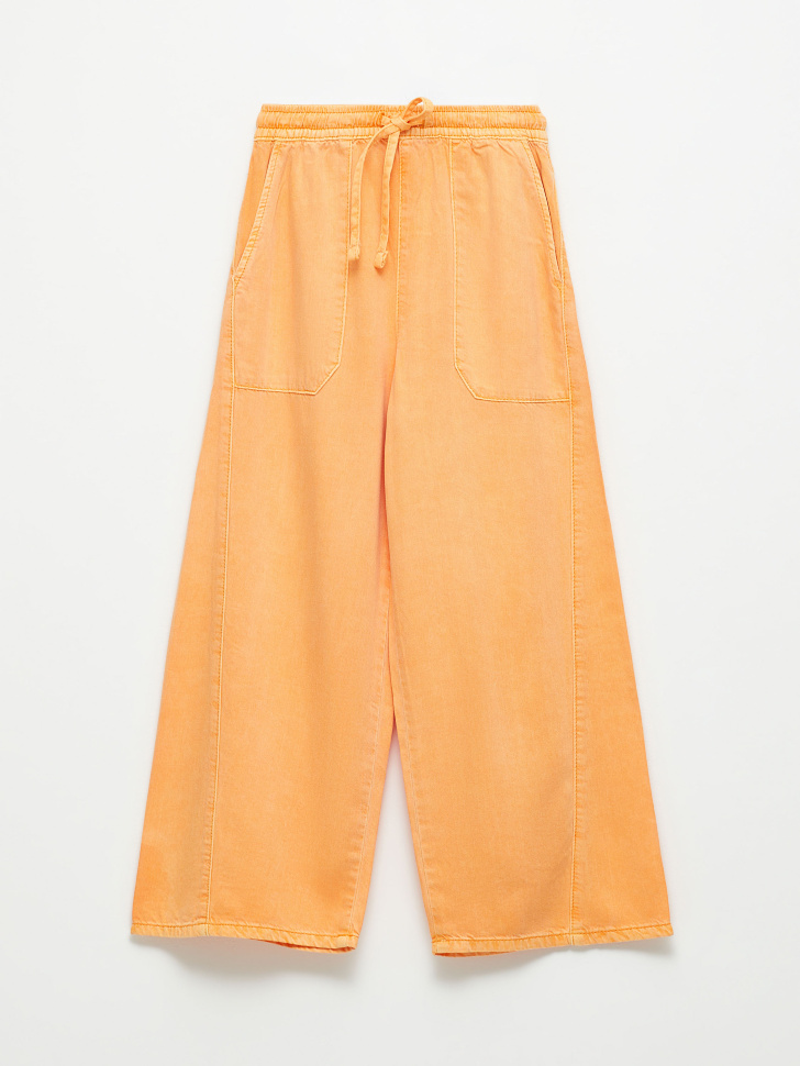 Широкие брюки для девочек (оранжевый, 146) от Sela