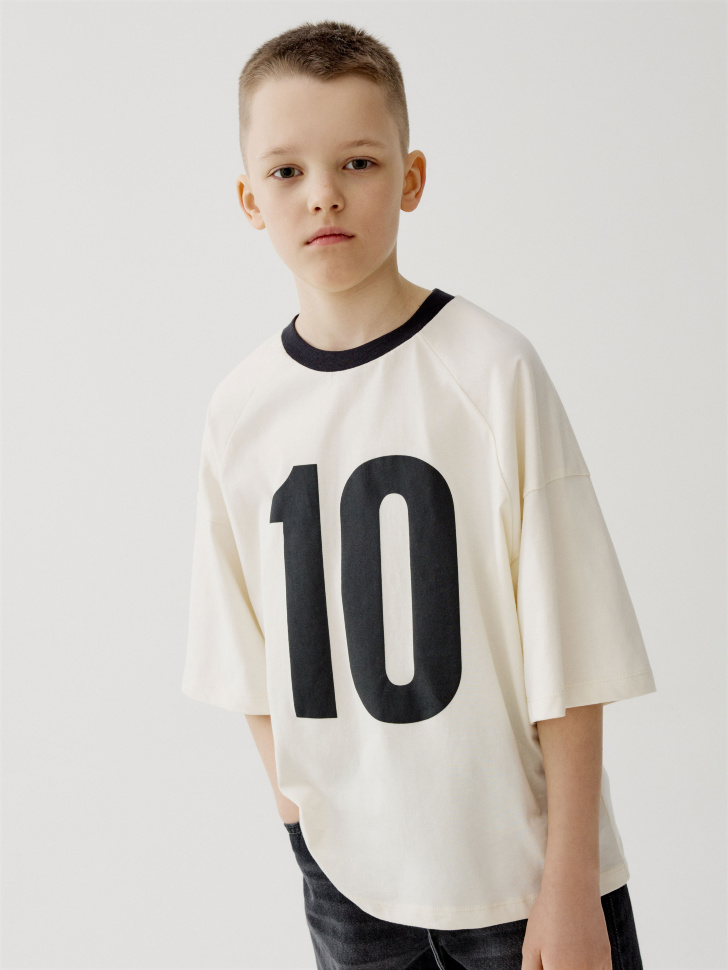 Футболка оверсайз с принтом для мальчиков 999₽