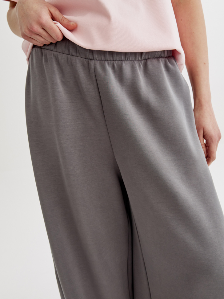 брюки-аладдины из интерлока из россии вид сбоку