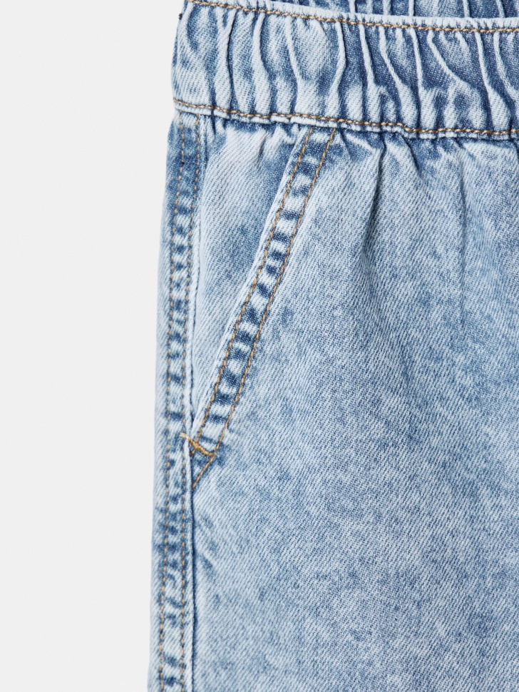 джинсовые шорты на резинке для мальчиков из россии вид сбоку