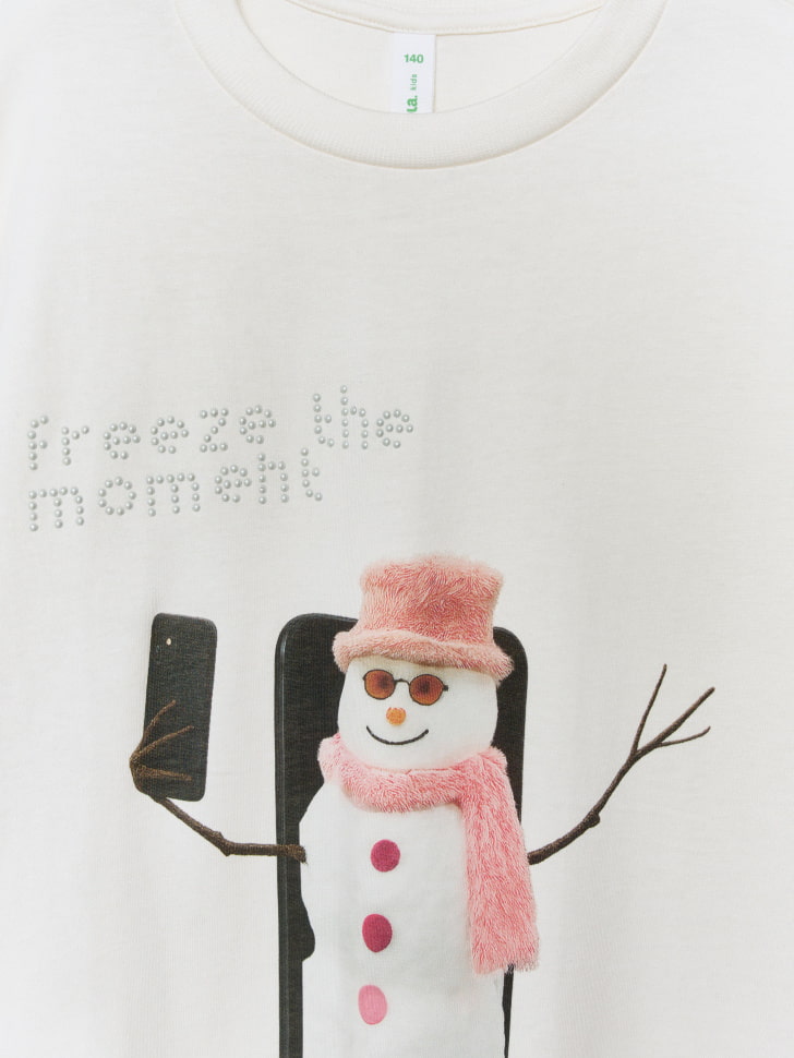 футболка оверсайз с принтом для девочек 4680798752525 в интернет магазине