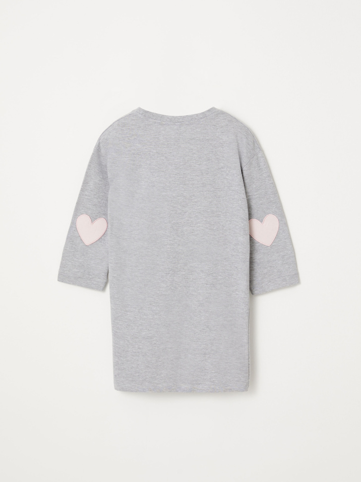 Ночная сорочка оверсайз для девочек (серый, 134-140 (9-10 YEARS)) от Sela