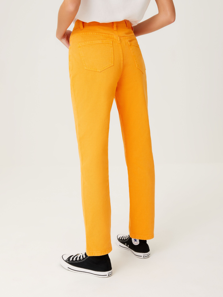 Цветные прямые джинсы (оранжевый, S) от Sela