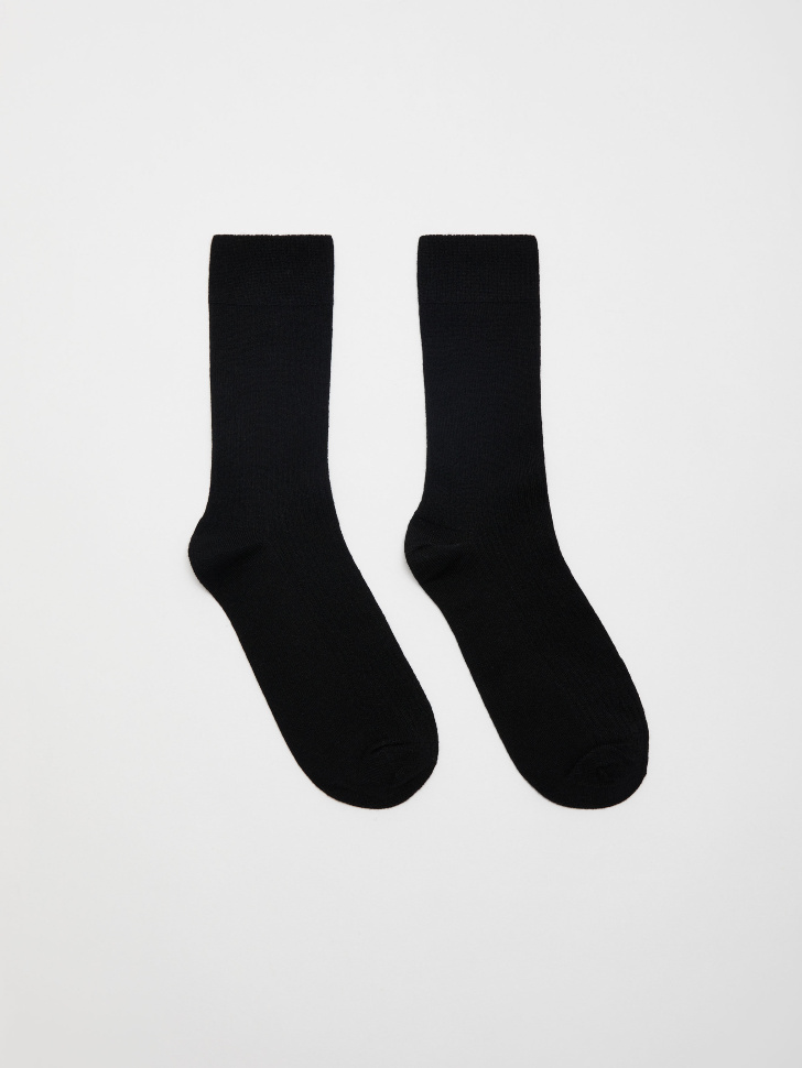 Высокие носки в рубчик (черный, 25-27) от Sela