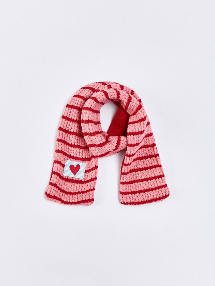 узкий шарф в полоску для девочек 4610517473417 фотография