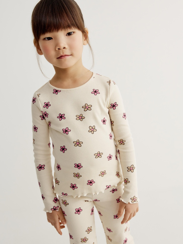 

Лонгслив с принтом для девочек, SL5808040216