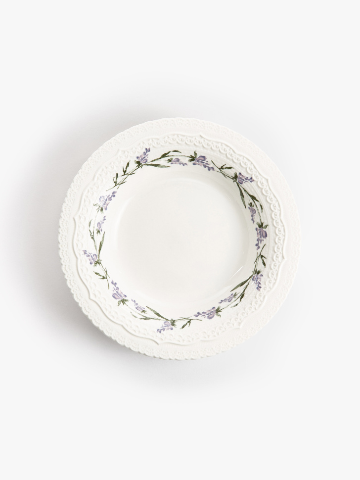 

Глубокая тарелка из фарфора с цветочным узором, SL6803227122