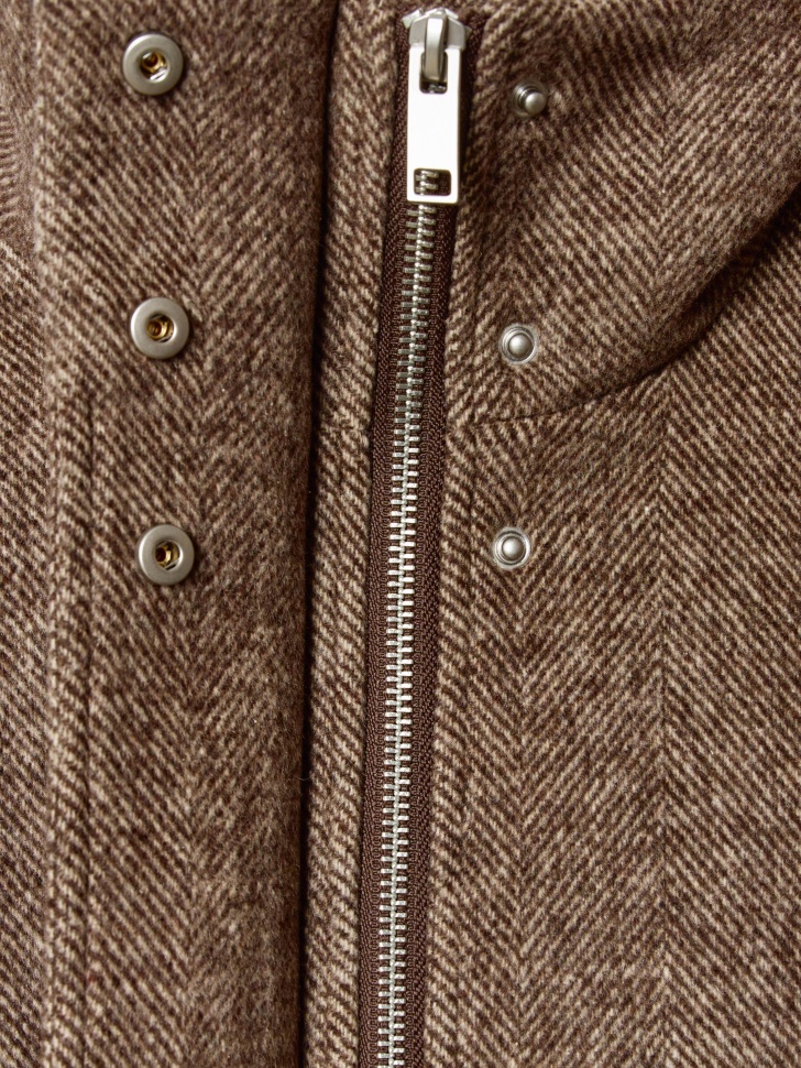 куртка из пальтовой ткани от бренда sela вид слева