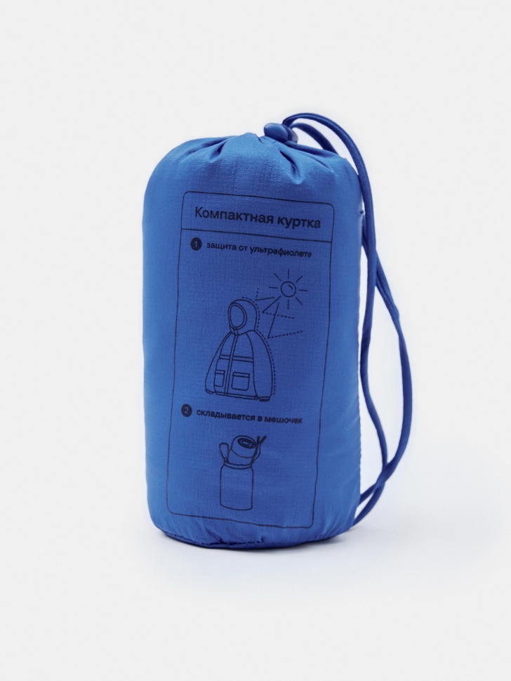 ветровка из нейлона с сумкой-мешком для мальчиков от бренда sela вид слева