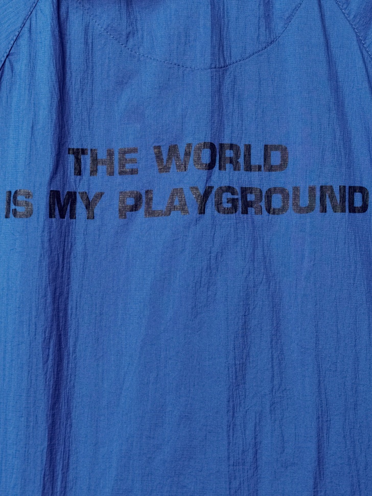 ветровка из нейлона с сумкой-мешком для мальчиков из трикотажа спереди