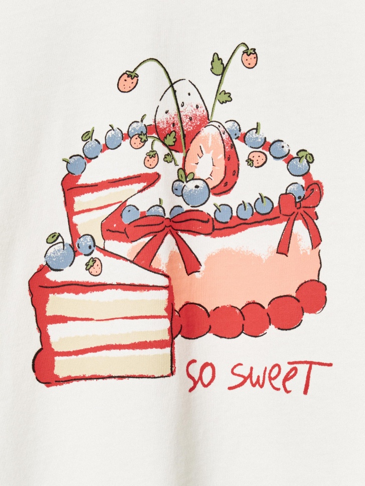 футболка с принтом для девочек из россии вид сбоку