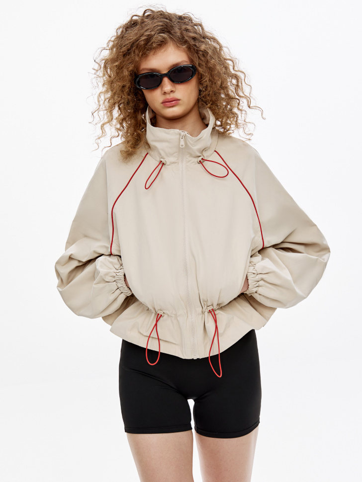 Ветровка оверсайз SELA Young, бежевый, арт. 49830