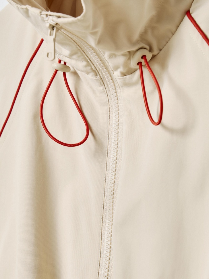 легкая ветровка оверсайз из линейки  young универсального стиля с лицевой стороны