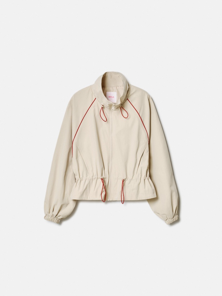 легкая ветровка оверсайз из линейки  young из проверенных материалов спереди