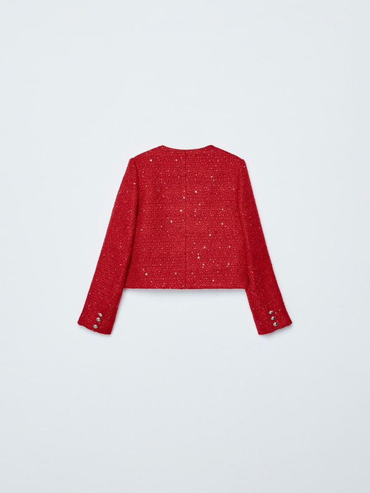 укороченный твидовый жакет для девочек 4680798701394 по акции