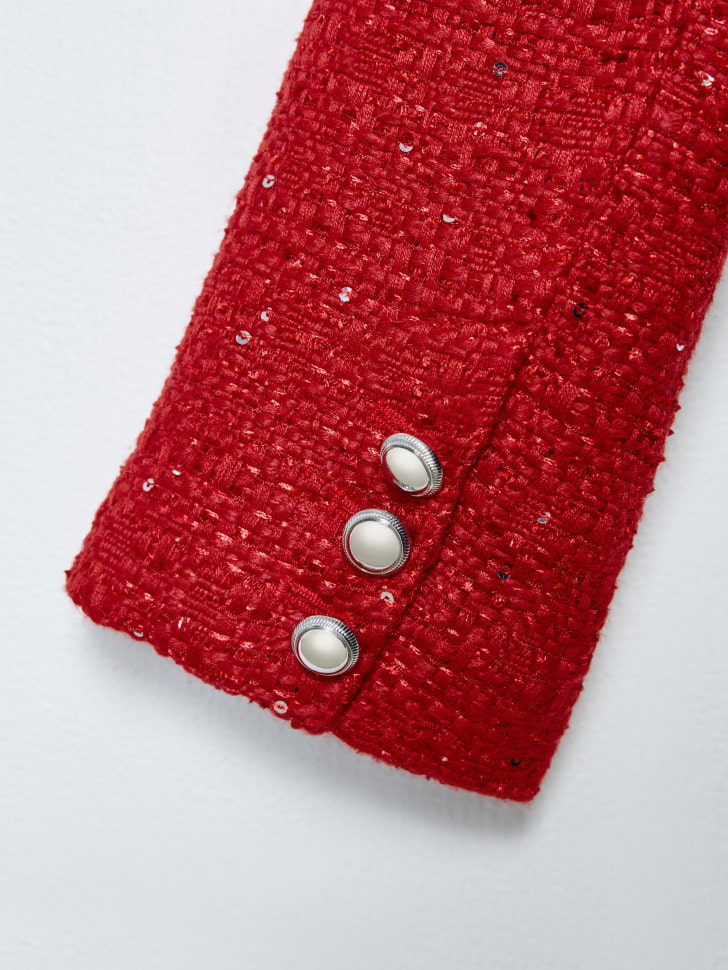 укороченный твидовый жакет для девочек 4680798701394 с промокодом