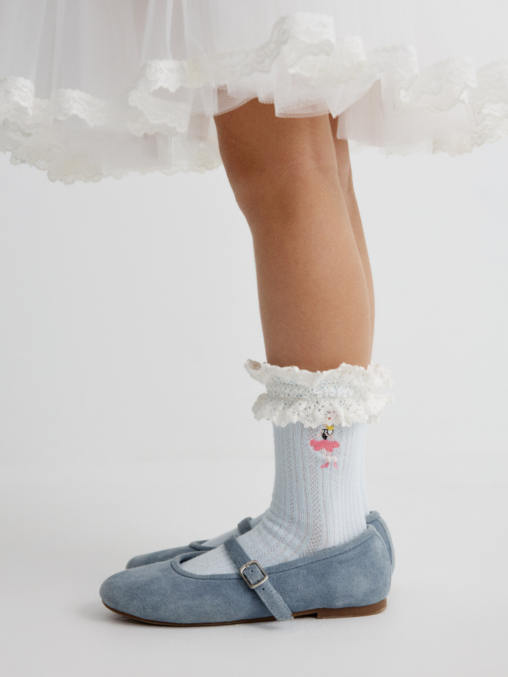 набор из 2 пар носков для девочек  x союзмультфильм от бренда sela вид слева