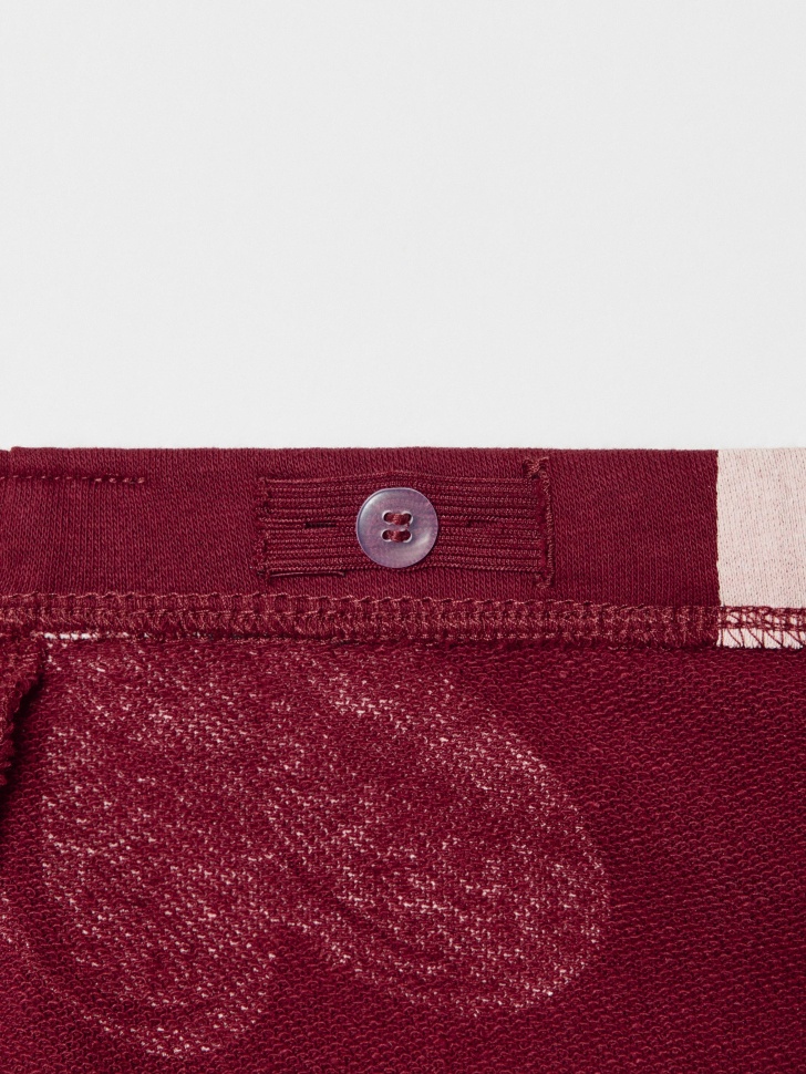 леггинсы из футера с принтом для девочек 4680798116594 с промокодом