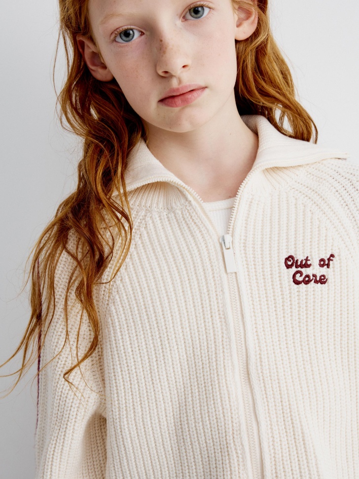 кардиган на молнии для девочек 4610517303486 в интернет магазине