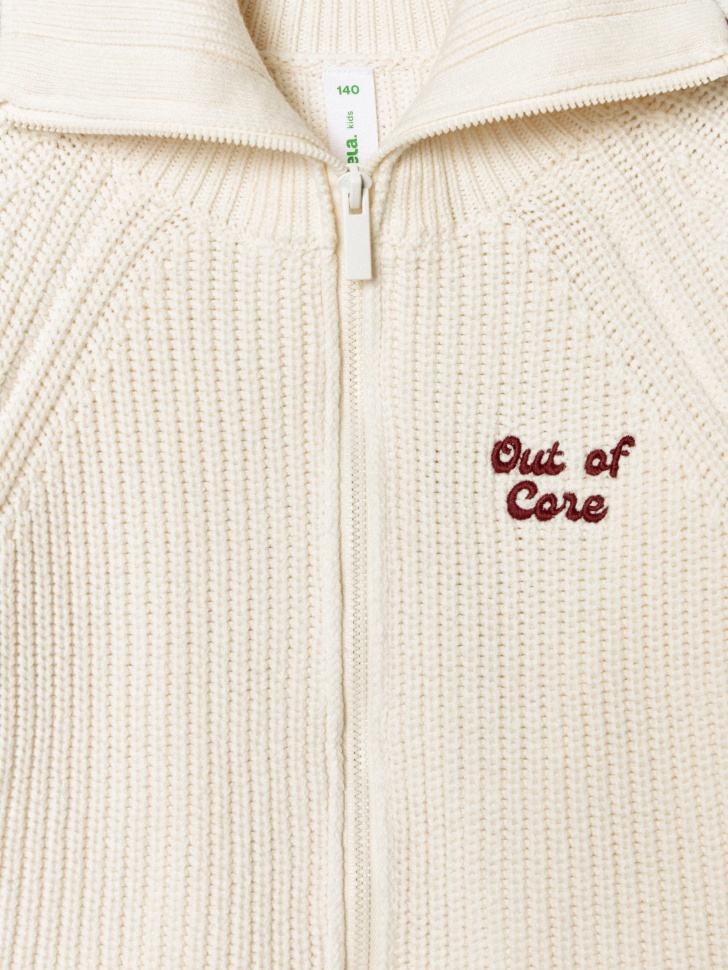 кардиган на молнии для девочек из россии вид сбоку