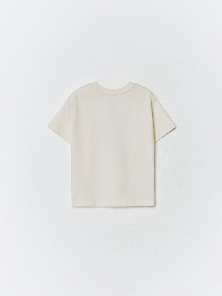 футболка оверсайз с принтом для девочек 4610517330307 в интернет магазине