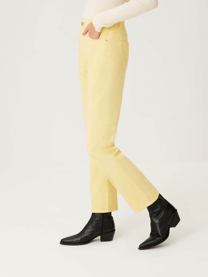Цветные прямые джинсы (желтый, L) от Sela