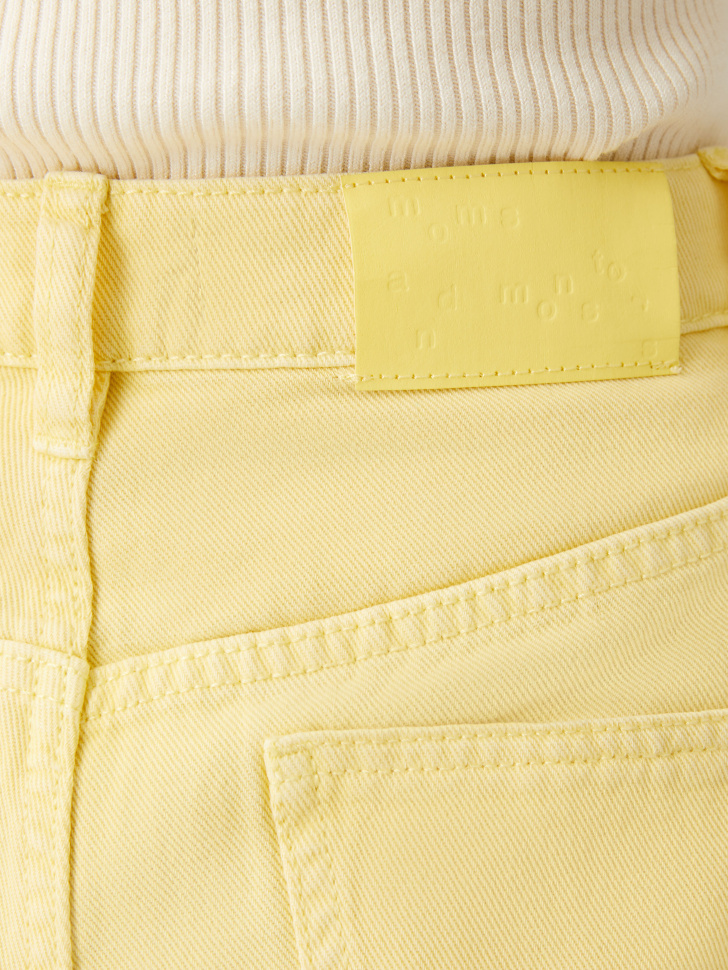 Цветные прямые джинсы (желтый, XS) от Sela
