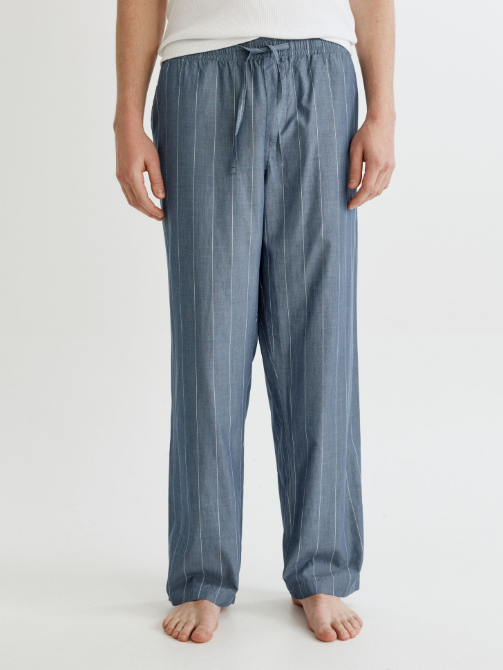 домашние брюки из хлопка от бренда sela вид слева