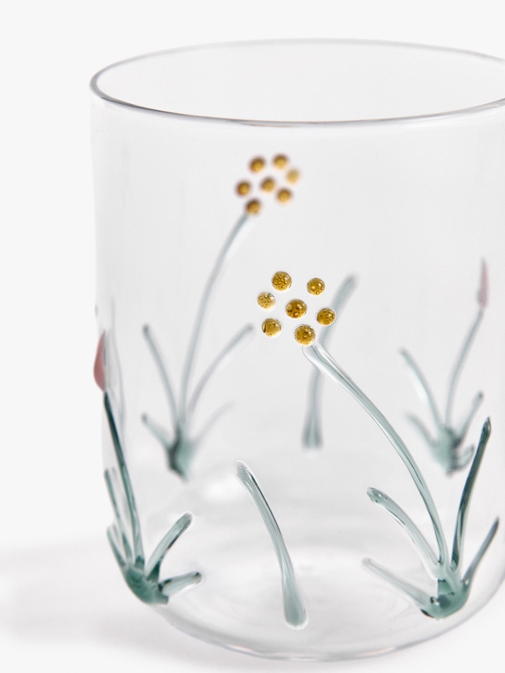 стакан из стекла с рисунком по цене 1299 руб вид справа