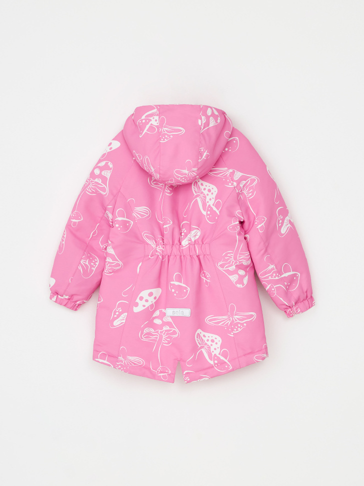 Демисезонная куртка для девочек (розовый, 98) sela 4680168348419 - фото 5